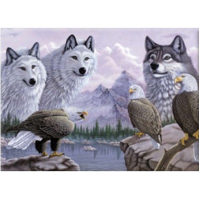 Peinture par Numéros Royal & Langnickel (30x45cm) - Loups et Aigles